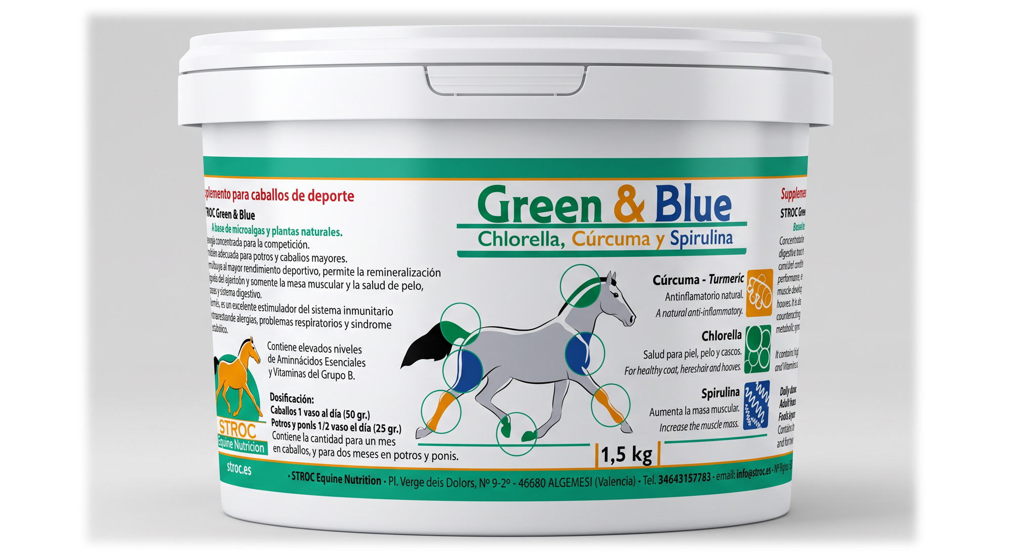 Bote de Green & Blue